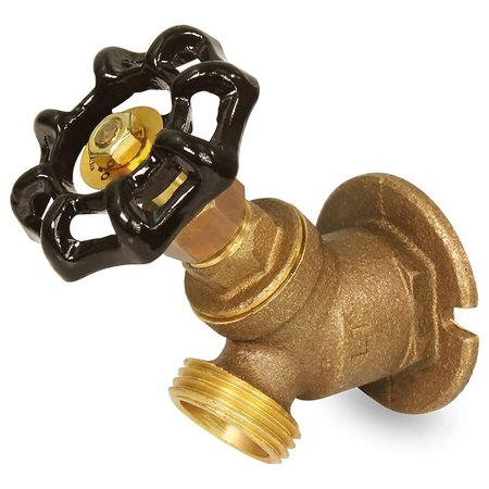 EVERFLOW FIP Inletx3/4" MHT Outlet Multi-Turn Sillcock Hose Bibb with Stuffing Box, Cast Brass 1/2" 4712-NL